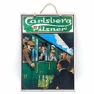 Πινακίδα vintage μπύρα Carlsberg Pilsner