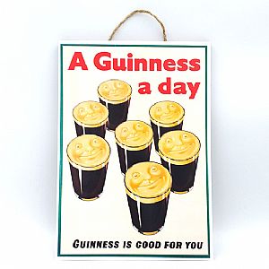 Πινακάκι vintage διακοσμητικό μπύρα Guinness