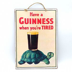 Πινακίδα vintage Guinness Beer