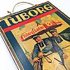 Ξύλινη πινακίδα vintage Tuborg Lager