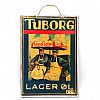 Ξύλινη πινακίδα vintage Tuborg Lager