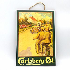 Πινακίδα vintage μπύρα Carlsberg Lager
