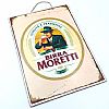 Ξύλινο πινακακι vintage Birra Moretti