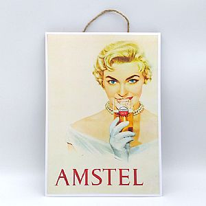 Πινακίδα διακοσμητική μπύρα Amstel