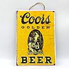 Ξύλινο πινακακι vintage Coors Golden Beer