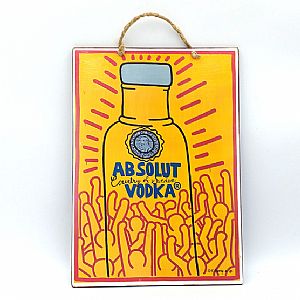 Πινακίδα vintage Absolut Vodka