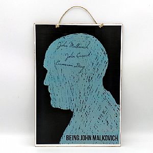 Vintage πινακίδα κινηματογραφική αφίσα Being John Malkovich
