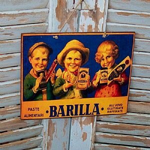 Πινακίδα "Barilla" ξύλινη χειροποίητη