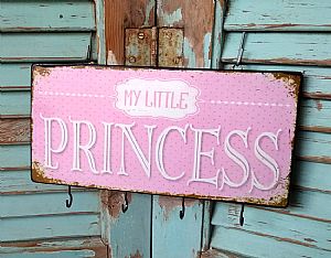 Κρεμάστρα "My Little Princess" ξύλινη χειροποίητη