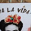 Vintage πινακίδα Frida Kahlo 