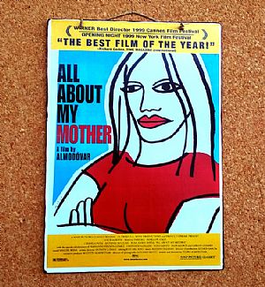 Vintage κινηματογραφίκή αφίσα All About My Mother ξύλινη χειροποίητη