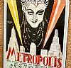 Vintage κινηματογραφίκή αφίσα Metropolis ξυλινη χειροποίητη