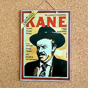 Vintage κινηματογραφίκή αφίσα Citizen Kane ξύλινη χειροποίητη