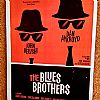 Vintage κινηματογραφίκή αφίσα The Blues Brothers ξύλινη χειροποίητη