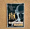 Vintage κινηματογραφίκή αφίσα A Clockwork Orange ξυλινη χειροποίητη