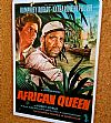 Vintage κινηματογραφίκή αφίσα The African Queen ξύλινη χειροποίητη