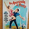 Vintage κινηματογραφίκή αφίσα An American In Paris ξύλινη χειροποίητη