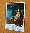 Vintage κινηματογραφίκή αφίσα Star Wars ξύλινη χειροποίητη