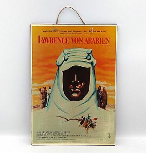 Vintage κινηματογραφίκή αφίσα Lawrence Of Arabia ξύλινη χειροποίητη