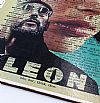 Πινακίδα vintage κινηματογραφική Leon The Professional ξυλινη χειροποίητη