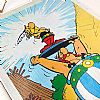 Πινακίδα vintage αφίσα Asterix & Obelix ξύλινη χειροποίητη