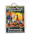 Vintage κινηματογραφική αφίσα Snow White ξύλινη χειροποίητη