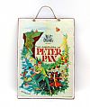 Πινακίδα κινηματογραφική αφίσα Peter Pan ξύλινη χειροποίητη