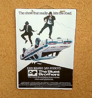 Ξύλινη κινηματογραφική αφίσα The Blues Brothers vintage χειροποίητη