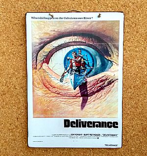 Vintage αφίσα κινηματογραφική Deliverance ξύλινη χειροποίητη