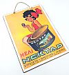 Ξύλινη πινακίδα αφίσα Μέλι Νέκταρ vintage χειροποίητη