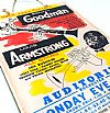 Ξύλινη μουσική αφίσα Benny Goodman και Louis Armstrong
