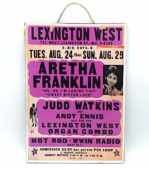 Vintage αφίσα μουσική Aretha Franklin
