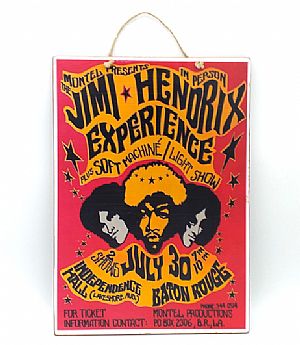 Vintage αφίσα μουσική The Jimi Hendrix Experience