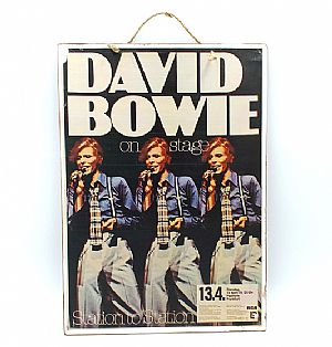 Vintage αφίσα μουσική David Bowie On Stage