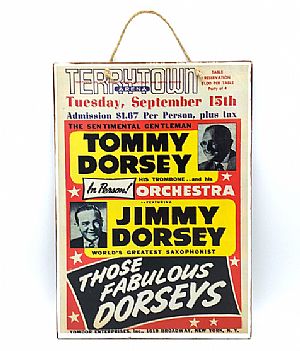 Vintage αφίσα μουσική The Fabulous Dorseys
